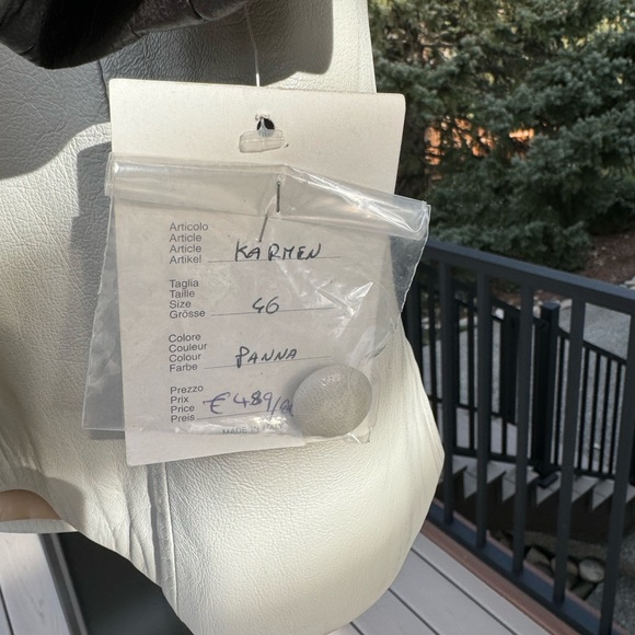 NWT Vintage Italian Leather Trench Coat - Picture 6 of 15